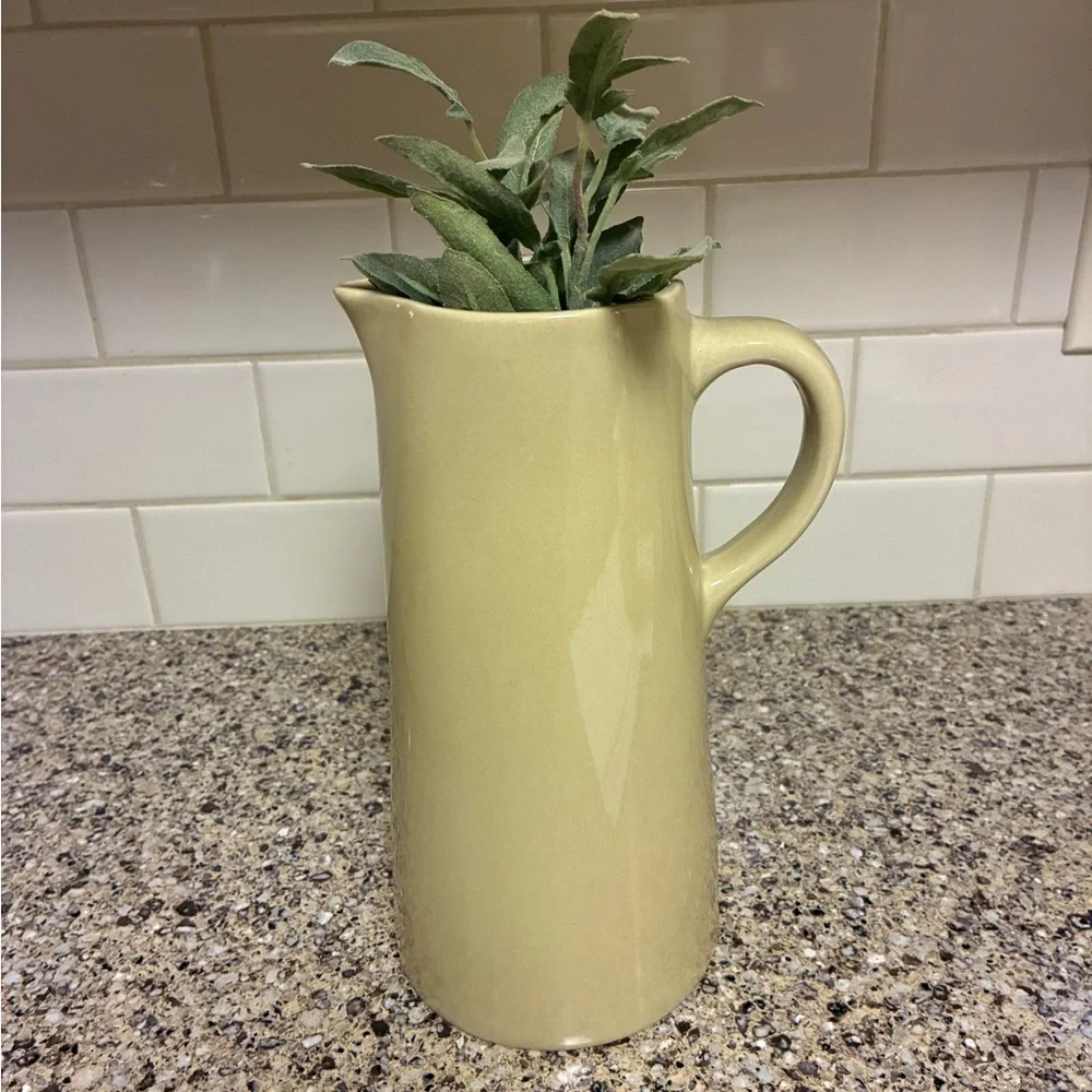 PotteryBarn Studio Ceramic‎ Pitcher Barbara Eiger Tan